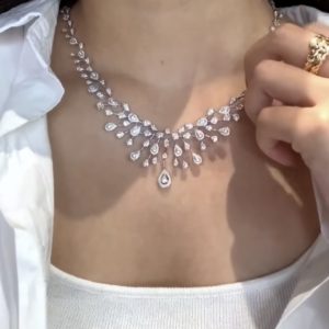 Diamond Chandelier Necklace - Image 2